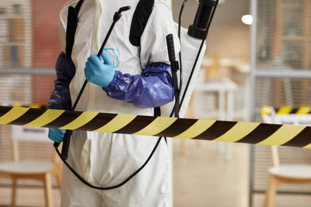 Professional Biohazard Cleanup technician working in Moorestown, NJ